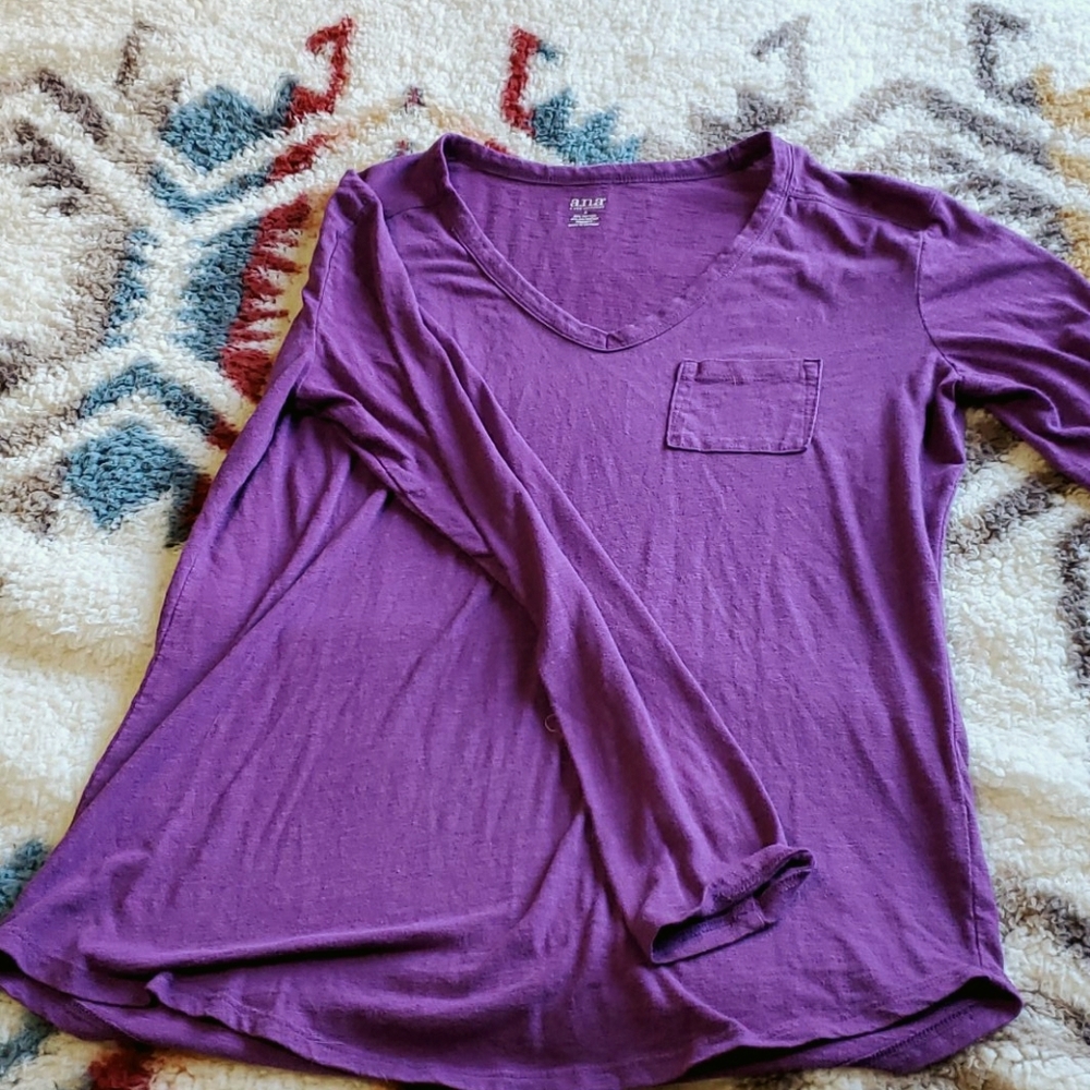 Purple long sleeve tee